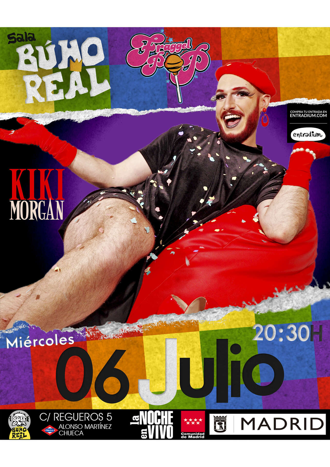 KIKI MORGAN (siempre orgullosa, nunca inorgullosa) en el Búho Real en