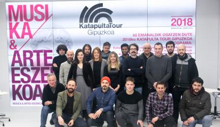 Katapulta Tour 2018 llevará los trabajos de 30 artistas a 10 localidades de Gipuzkoa