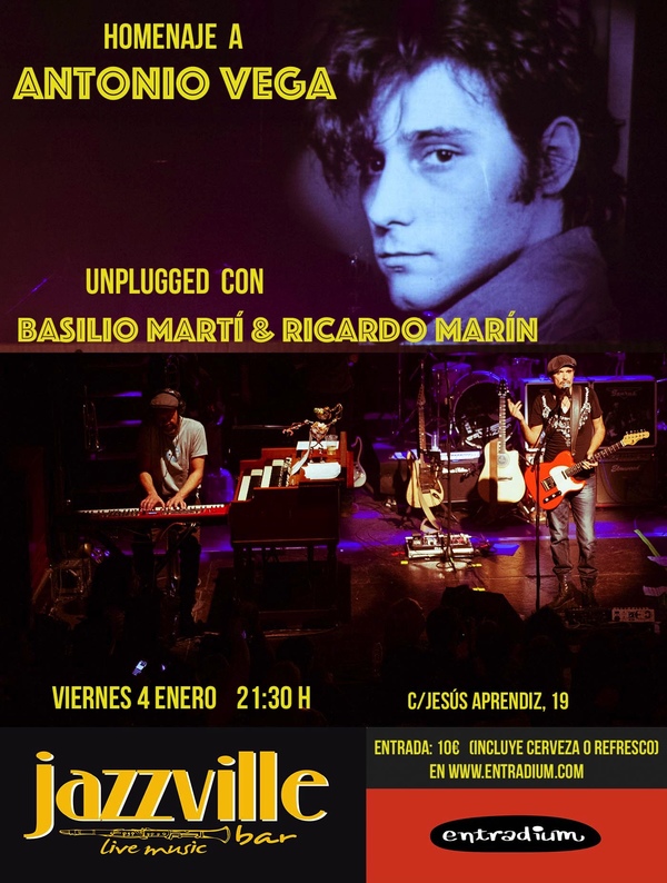 HOMENAJE A ANTONIO VEGA 60 AÑOS RICARDO MARÍN & BASILIO MARTÍ en Madrid